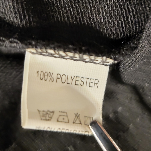 Xuan2xuan3 Solid Black Pullover Pocket Sweatshirt Dress Sz XL - Picture 4 of 9